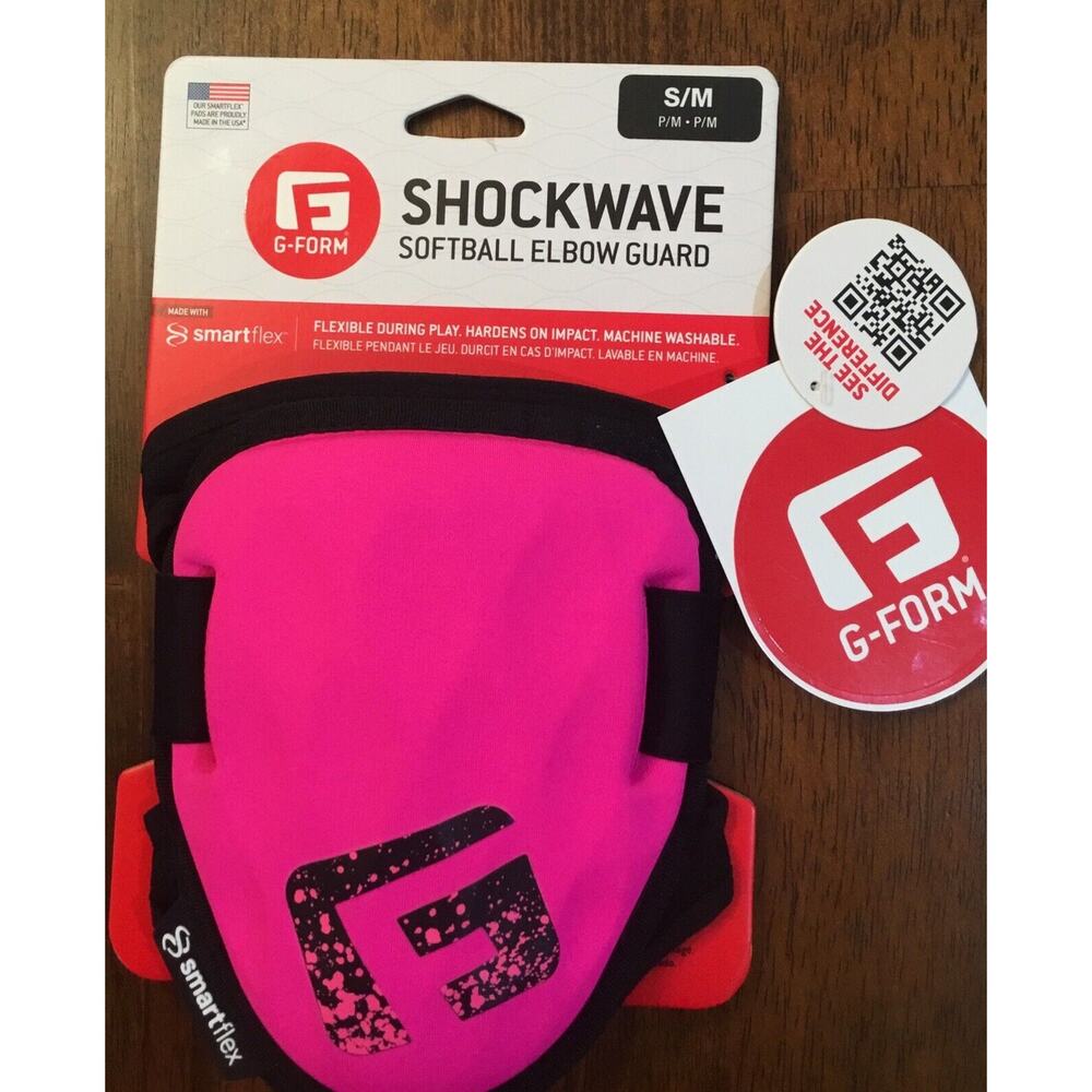 G-Form Shockwave Softball Elbow Guard Limited Edition Neon Pink S/M New